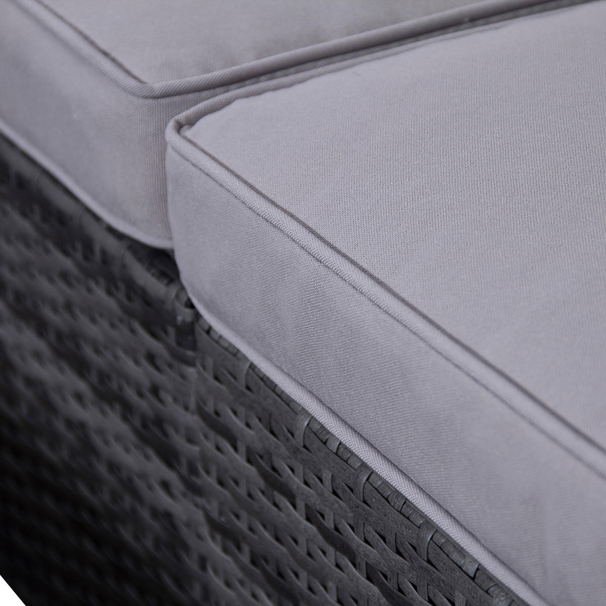 GARTENLOUNGE LUGANO XL Grau - Grau, Kunststoff - SVITA