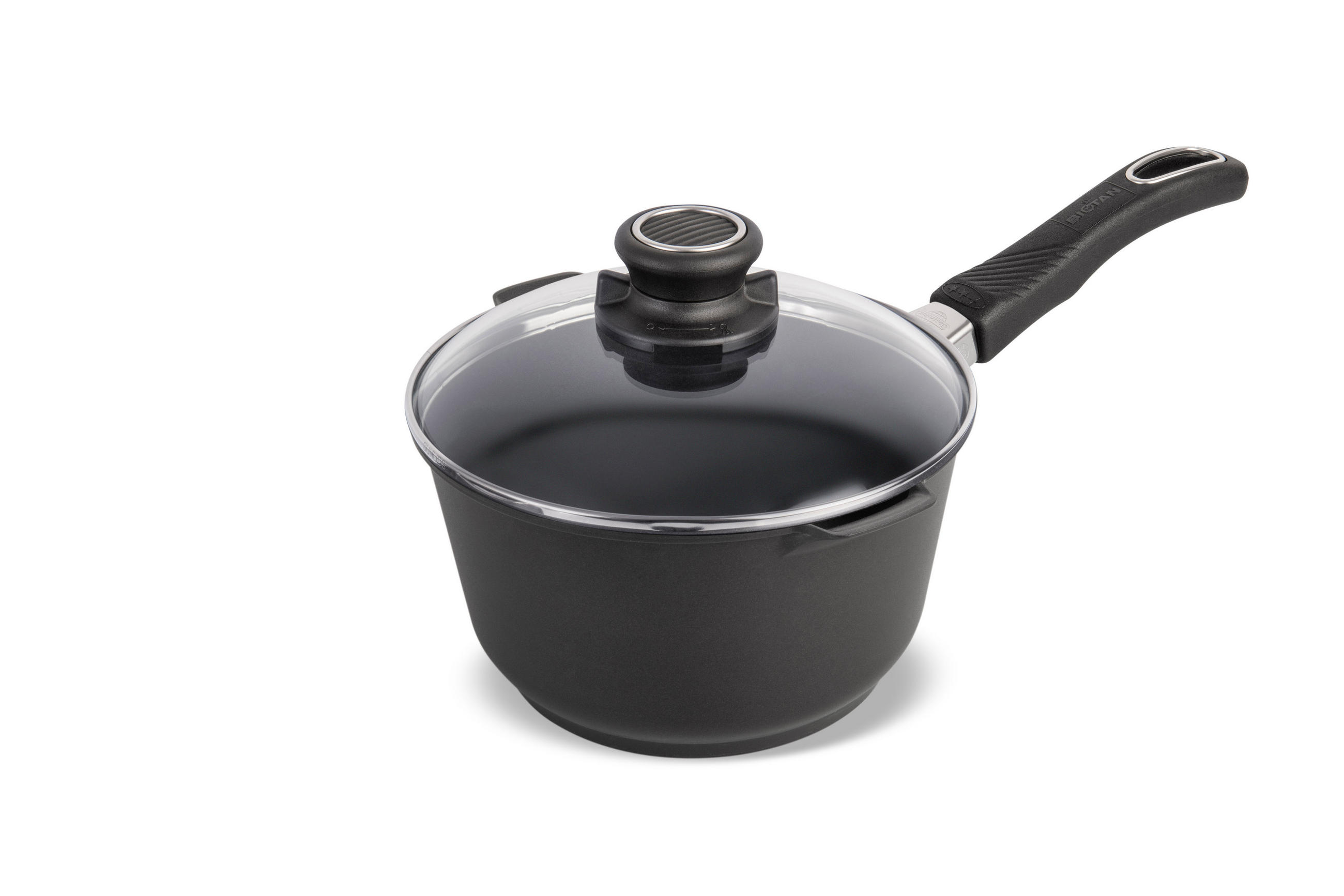 SOSSEN UND MILCHTOPF INDUKTION⌀20cm - Schwarz, Kunststoff/Metall (20cm) - Gastrolux