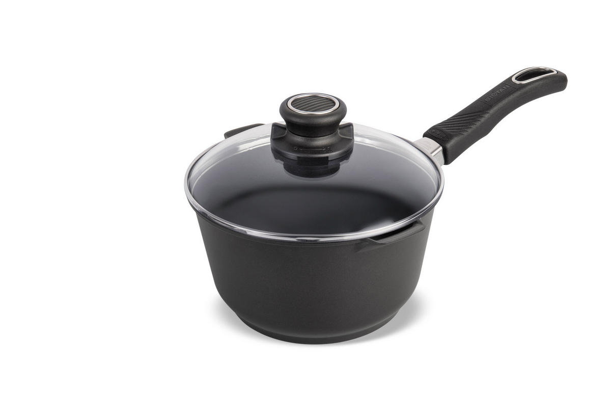 SOSSEN UND MILCHTOPF INDUKTION⌀20cm - Schwarz, Kunststoff/Metall (20cm) - Gastrolux