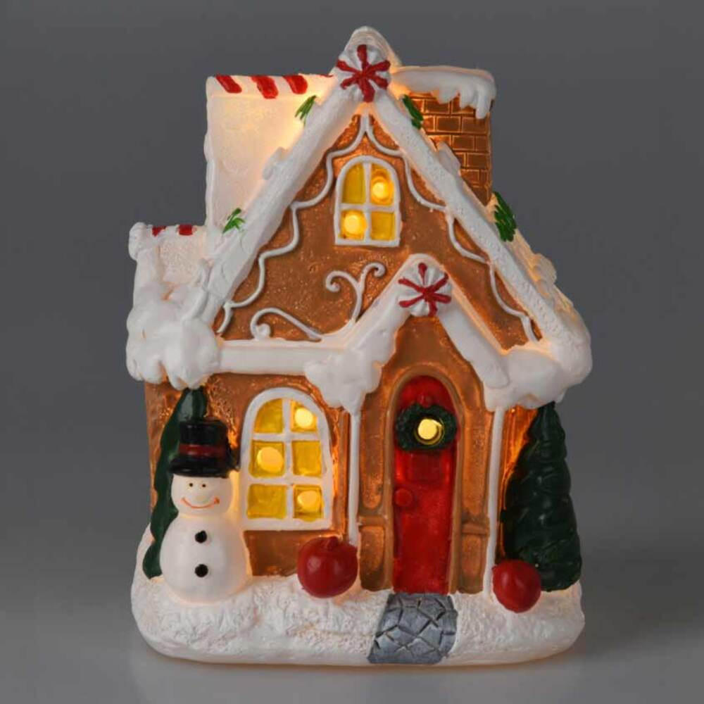 LEBKKUCHENHAUS Figur 10 cm - Multicolor, Keramik (6/10.5/8.3cm) - Home Styling Collection