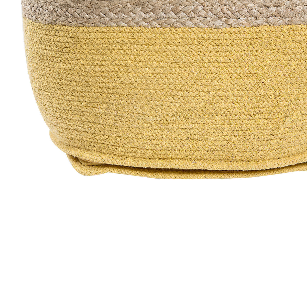POUF Kirama 44/44/44 cm - Beige, Naturmaterialen (44/44/44cm) - Beliani