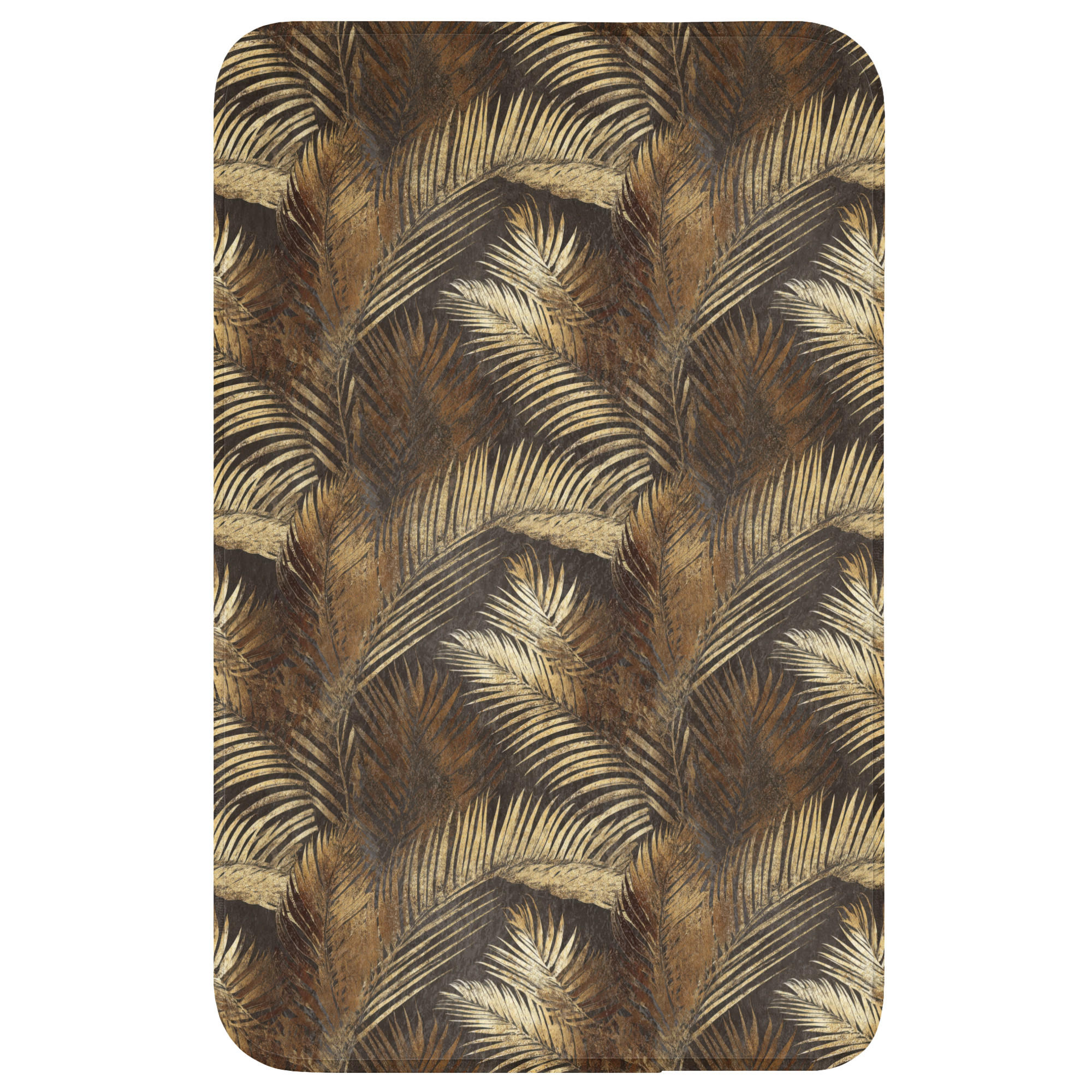 OnlyWow WC PŘEDLOŽKA Tropical - Listy - zlaté 50x80 cm
