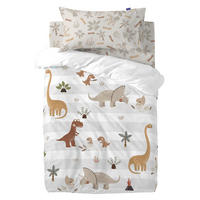 BETTBEZUG 2er-Set teiliges dino family 100x120 cm (kinderbett) mehrfarbig - Multicolor, Textil (100/120cm) - Happy Friday