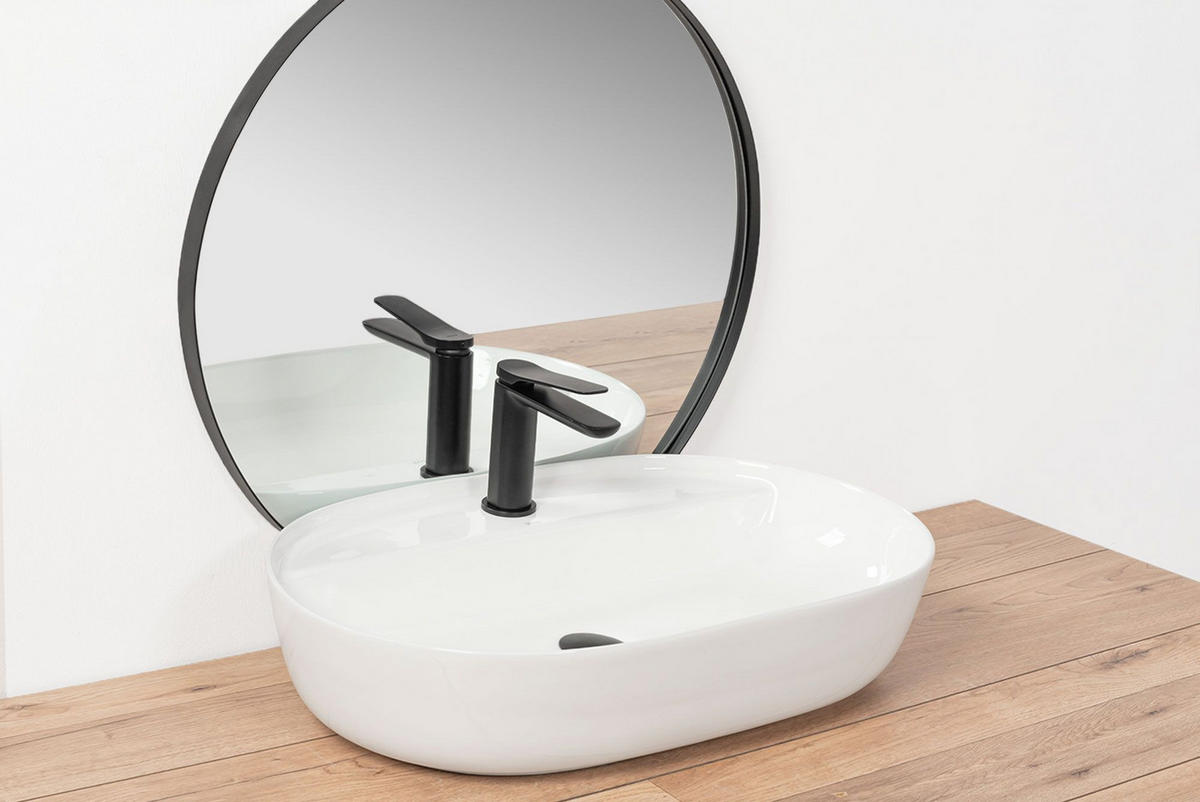 AUFSATZWASCHBECKEN AURA 60,5/40,5/13,5 cm - Weiß, Keramik (60.5/13.5/40.5cm) - REA