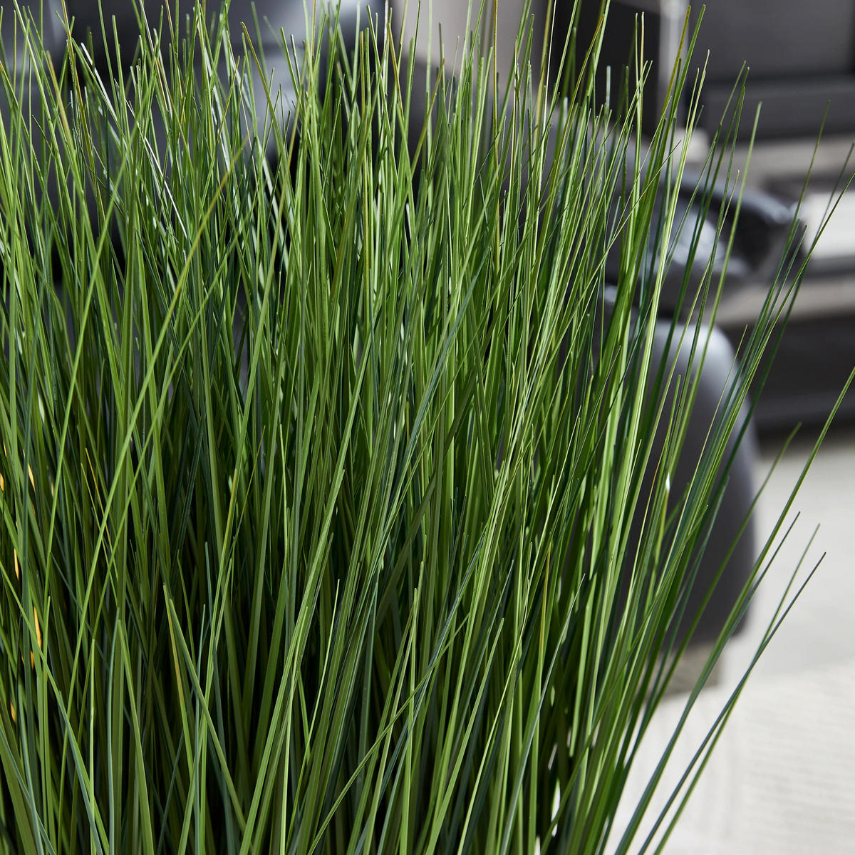 KUNSTPFLANZE Künstliches Gras – Cassiel 46 cm - Grün, Kunststoff (46cm) - aplanta