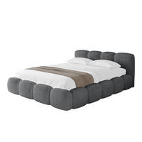 POLSTERBETT mit Bettkasten und Lattenrost, Boxbett ohne Matratze - KALA-v1 120x200 Dunkelgrau - Dunkelgrau, Holzwerkstoff/Textil (120/200cm) - ALTDECOR