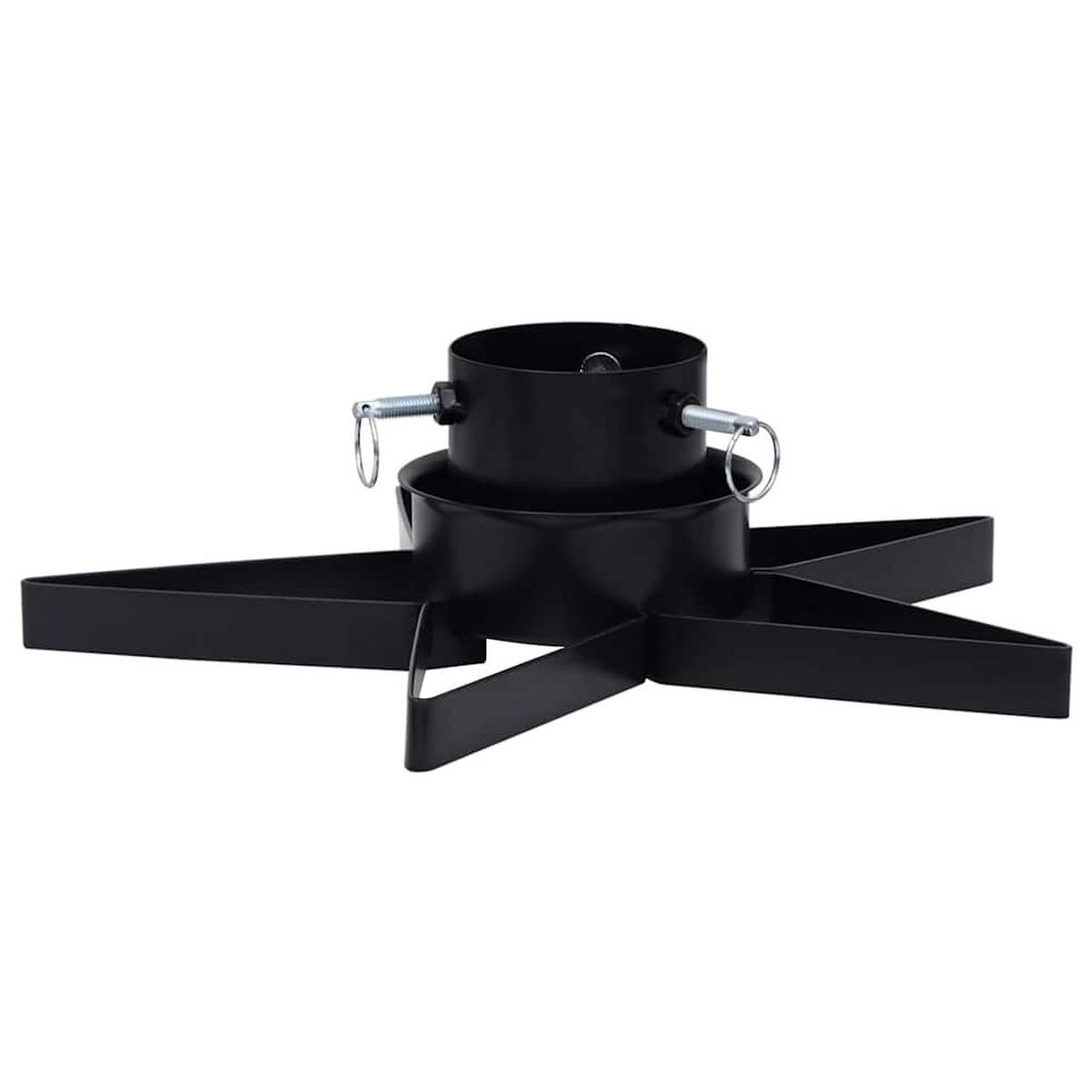CHRISTBAUMSTÄNDER Schwarz 47/47/13,5 Cm - Schwarz, Metall (47/13.5/47cm) - vidaXL