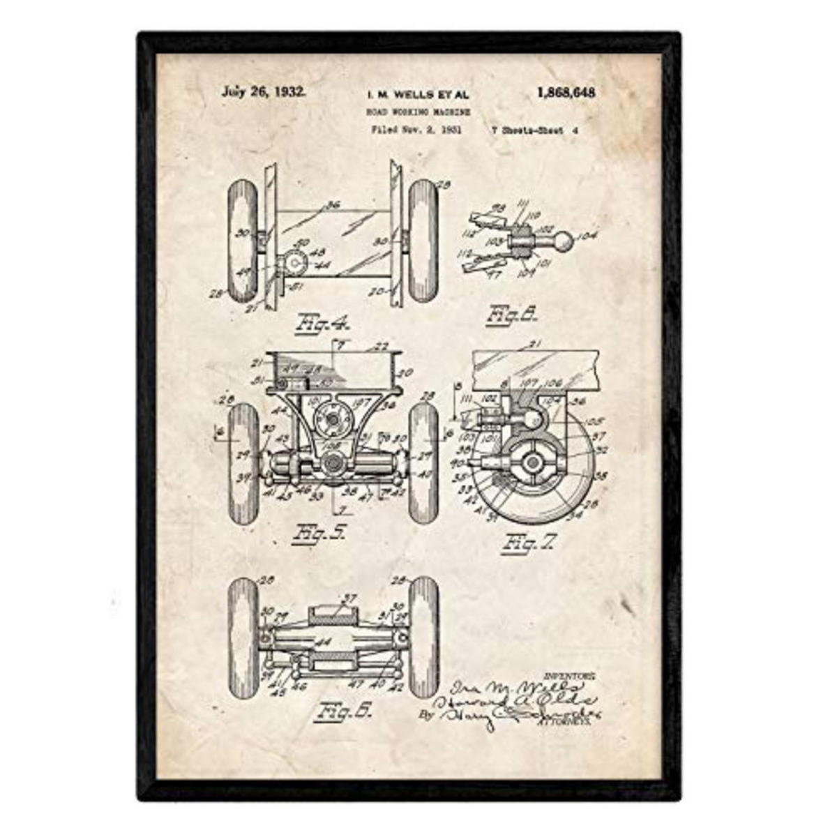 POSTER Lkw Autobahn Patent 2 A3 Rahmenlos - Klar, Papier (29.7/5/42cm) - Nacnic