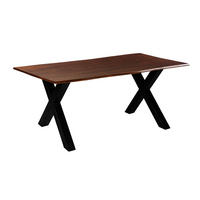 ESSTISCH ROXANA - Kastanienfarben/Beige, Holz (100/200/77cm) - SAM