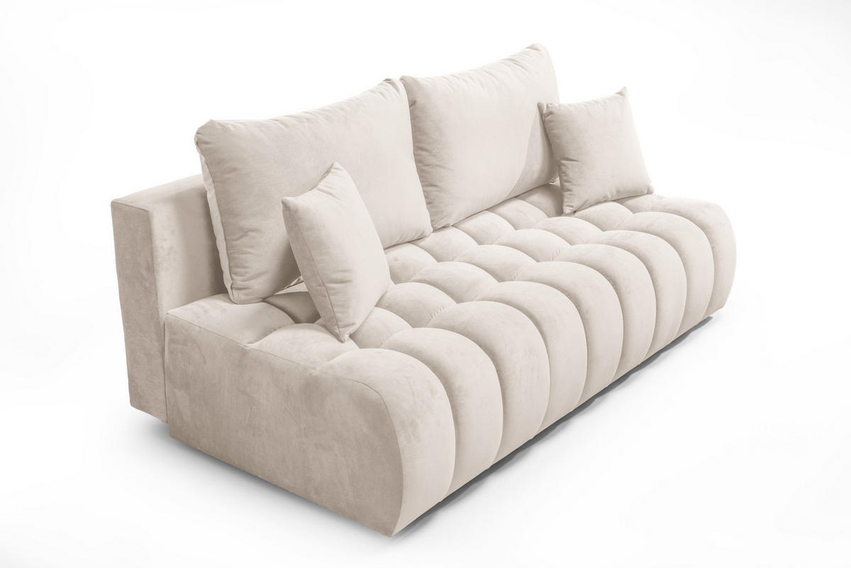 SOFA 200 cm in Beige - Beige, Textil (200/92/115cm) - Home Collective