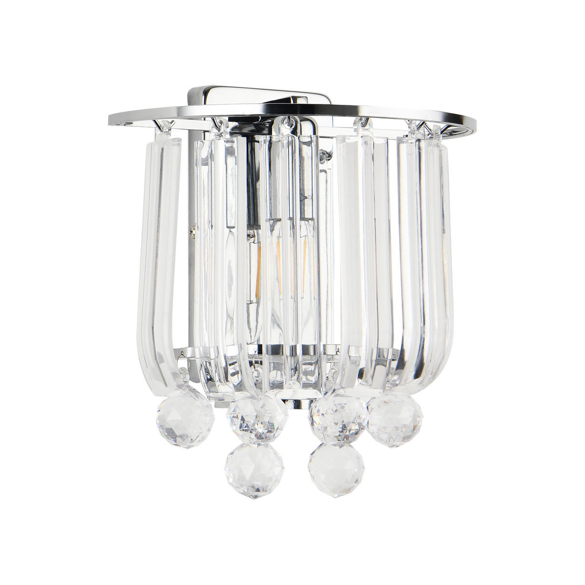 NÁSTĚNNÁ LAMPY Alnwick - chromová, kov/plast (22/24/15cm) - lux.pro