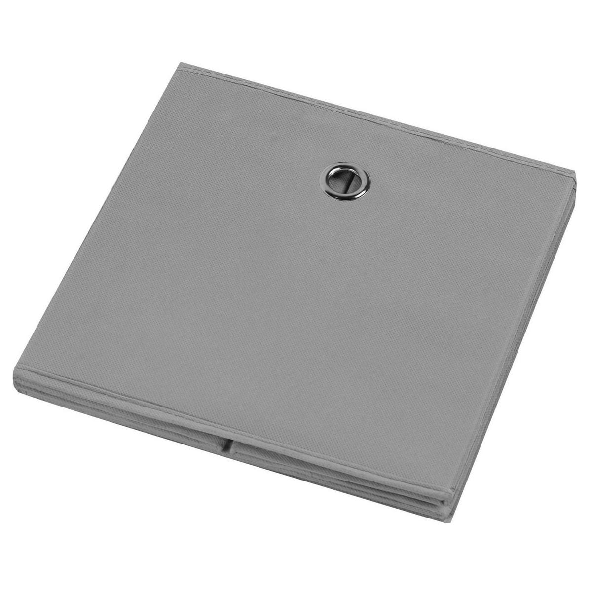 FALTBOX ELA 2ER-SET - Grau, Textil (27/27/27cm) - IDIMEX