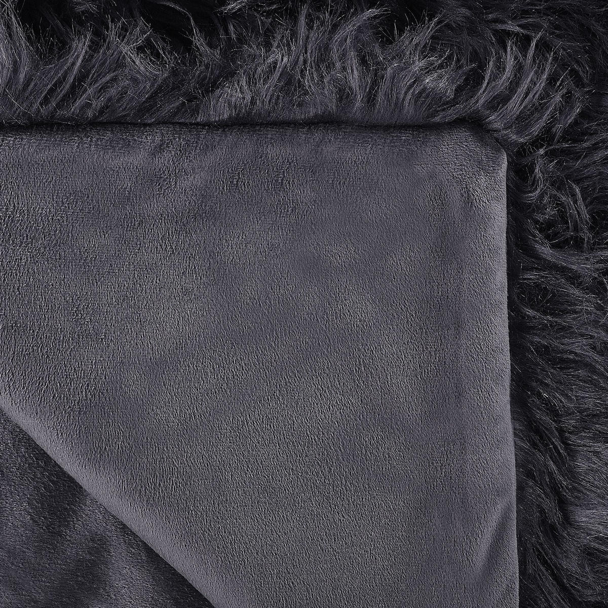PREGRINJALO črna 200 x 220 cm Delice - črna, tekstil (200/220cm) - Beliani