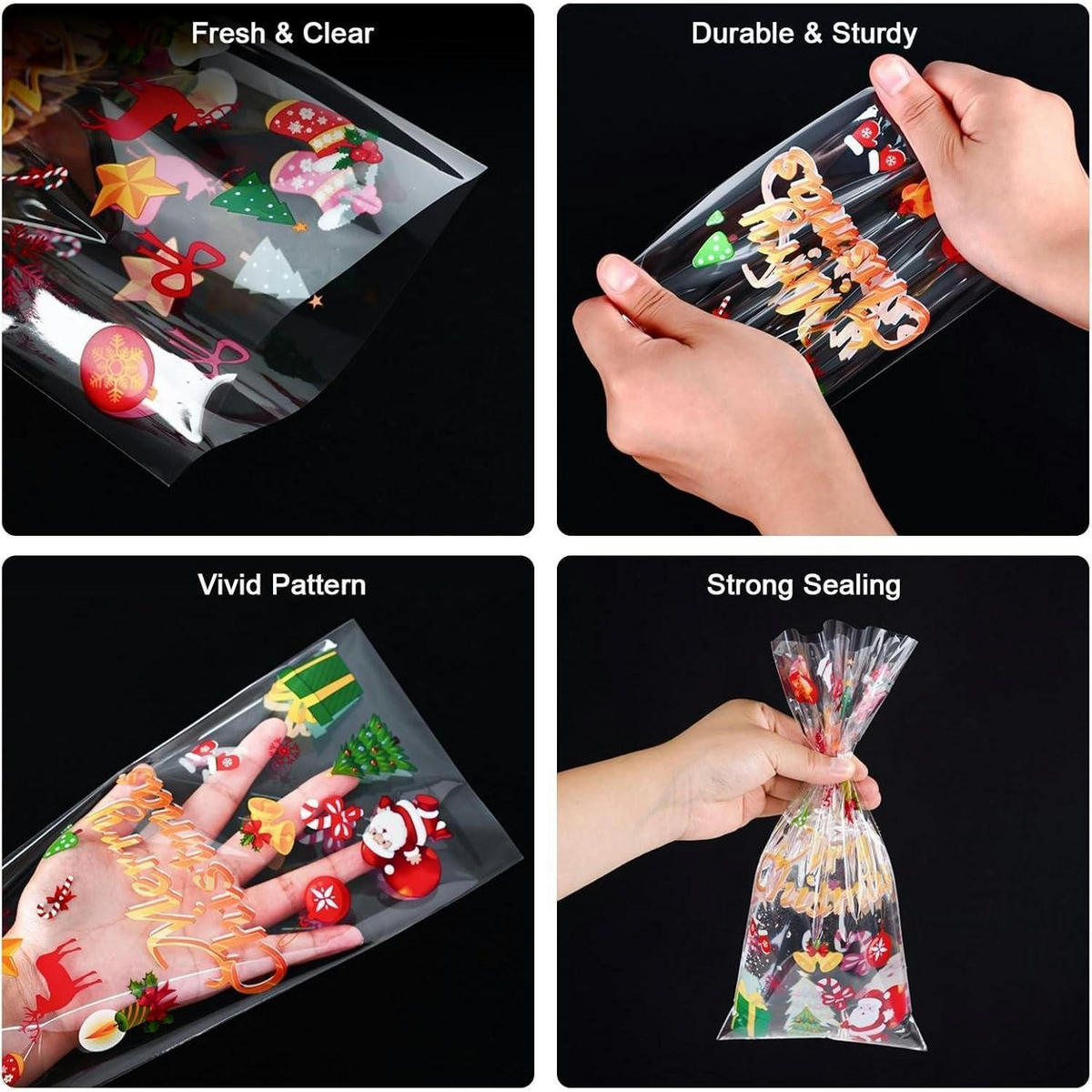 GESCHENKTÜTEN 120er Set Weihnachten 13.5 x 27.5 cm - Multicolor, Kunststoff (13/1/27.5cm)