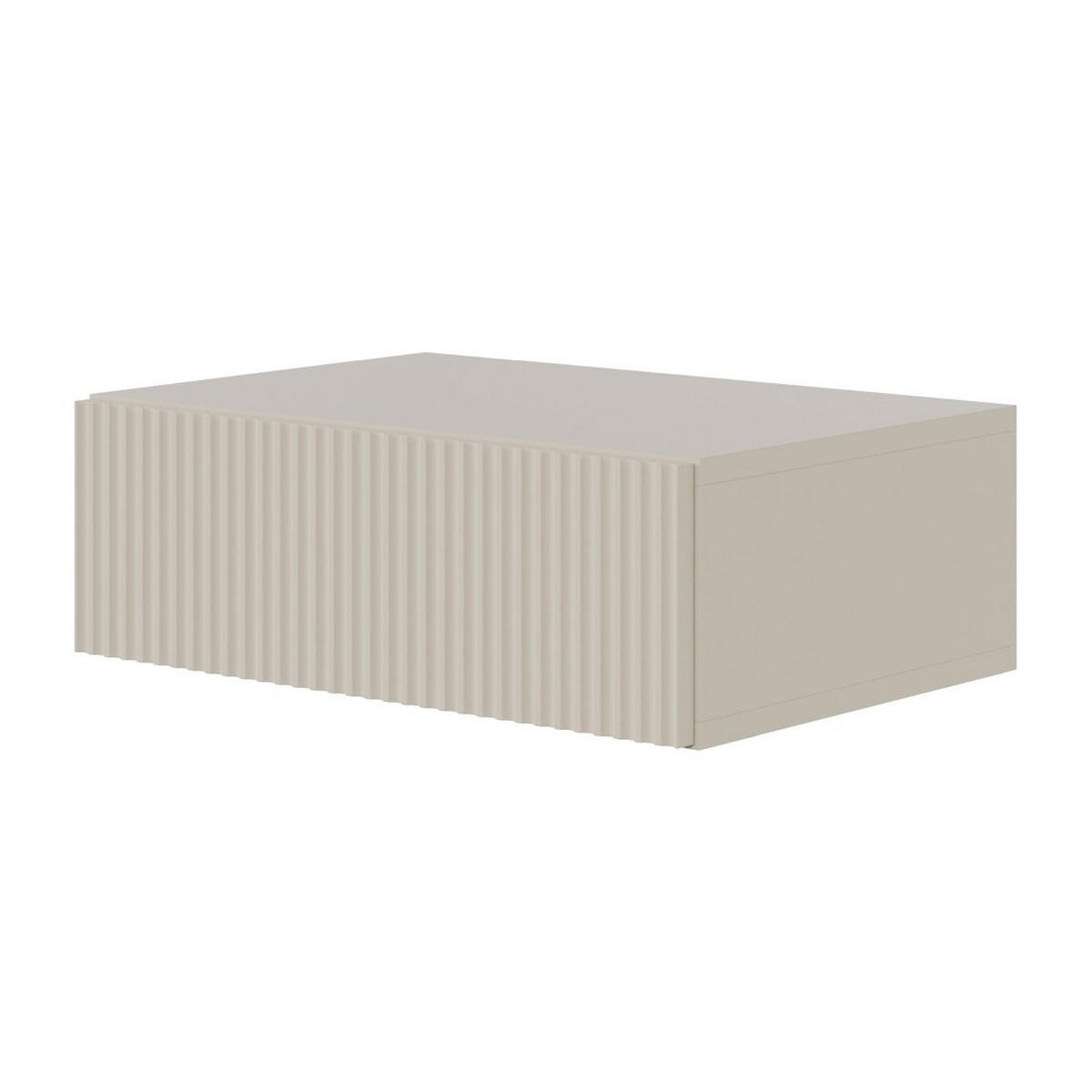 NACHTISCH Veldio Greige, 50 cm - Taupe, Holzwerkstoff (50/17/35.6cm) - Selsey