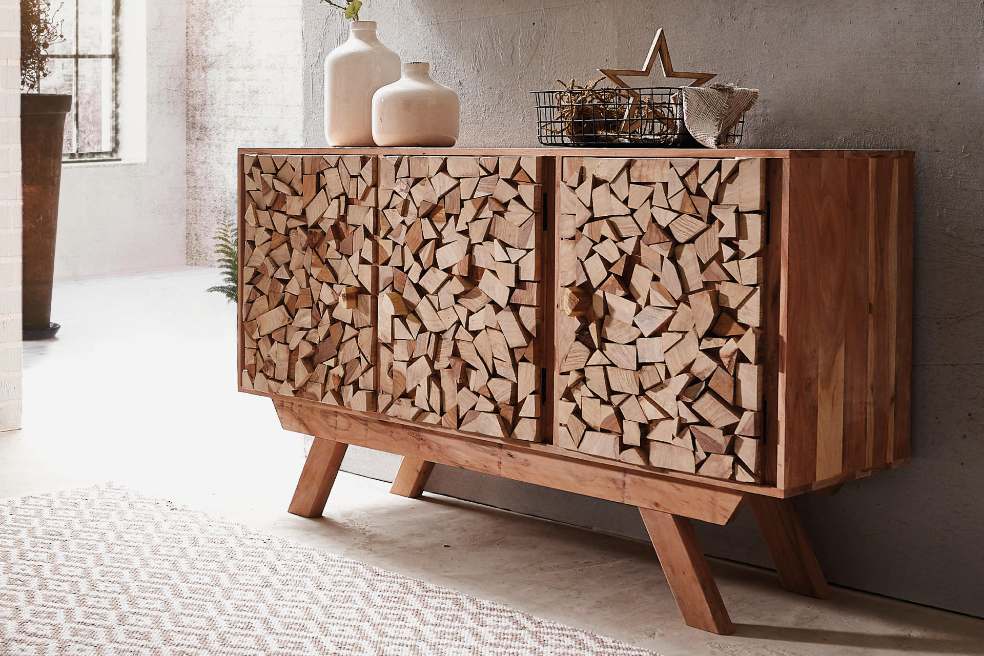 Kommode-Holz-Landscape