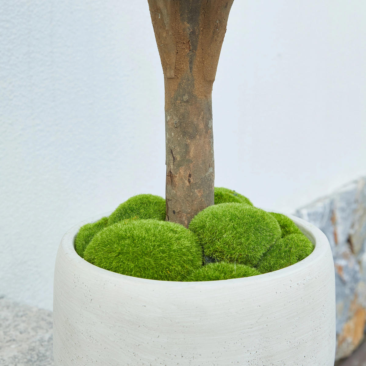 KUNSTBAUM Künstlicher Olivenbaum – Nerio 75 cm - Grün, Kunststoff (75cm) - aplanta