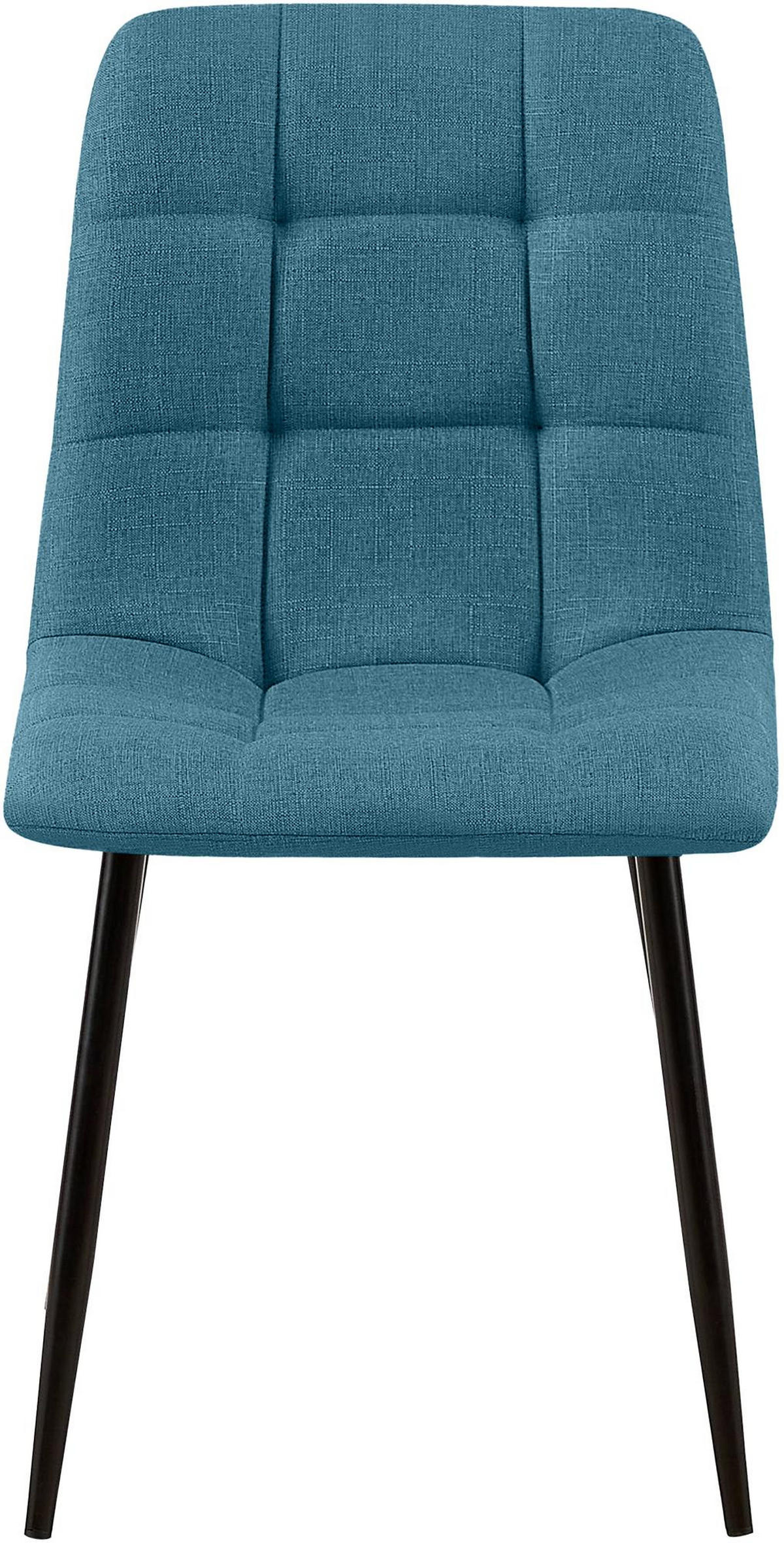 STUHL Stoff Blau - Blau, Textil/Metall (45/84/55cm) - CLP