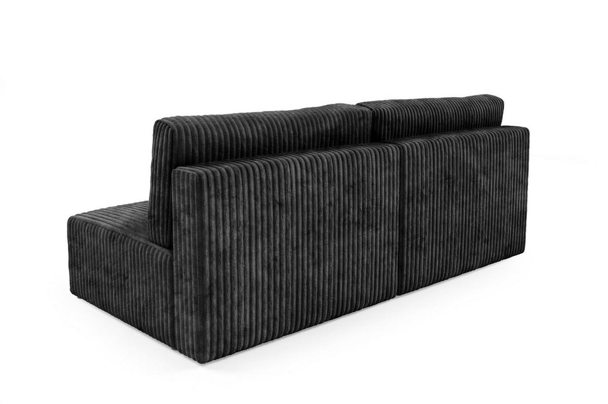 SCHLAFSOFA Natalia Xs - Schwarz, Holzwerkstoff/Textil (216/85/105cm) - Fun Möbel