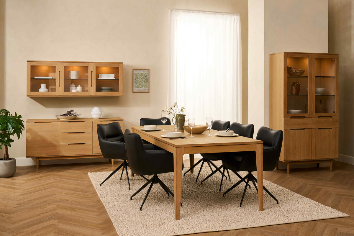 SIDEBOARD Wildeiche - Honigeiche/Eichefarben, Holz/Holzwerkstoff (160/80/45cm) - Furnhouse