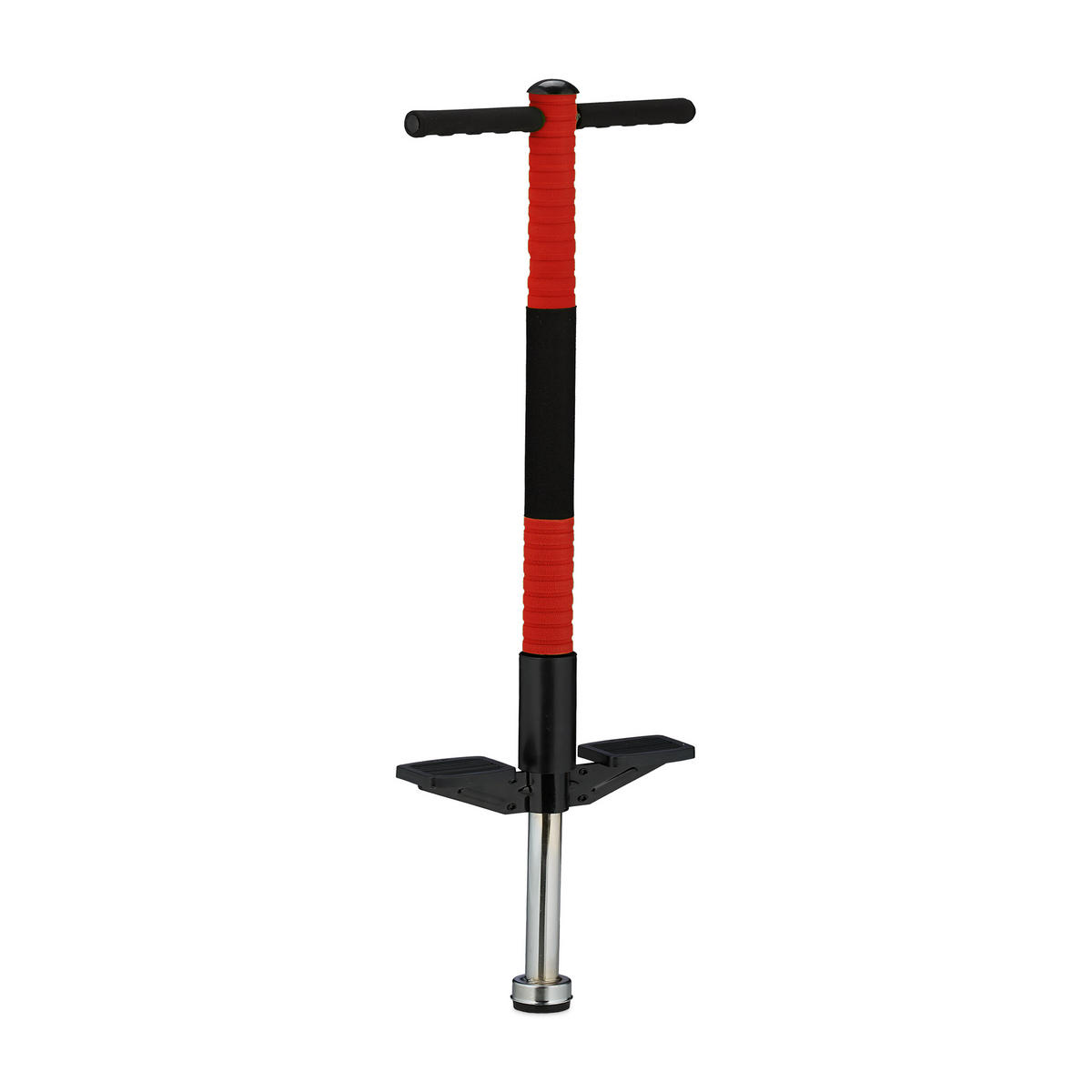POGO-STICK - Rot, Kunststoff/Textil (24/6cm) - Relaxdays
