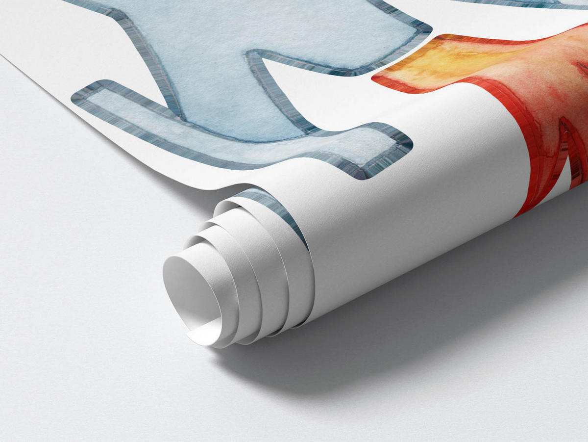 WANDAUFKLEBER 80x143cm - Planeten-Astronaut - Multicolor, Kunststoff (80/143/0.1cm) - Wallfluent