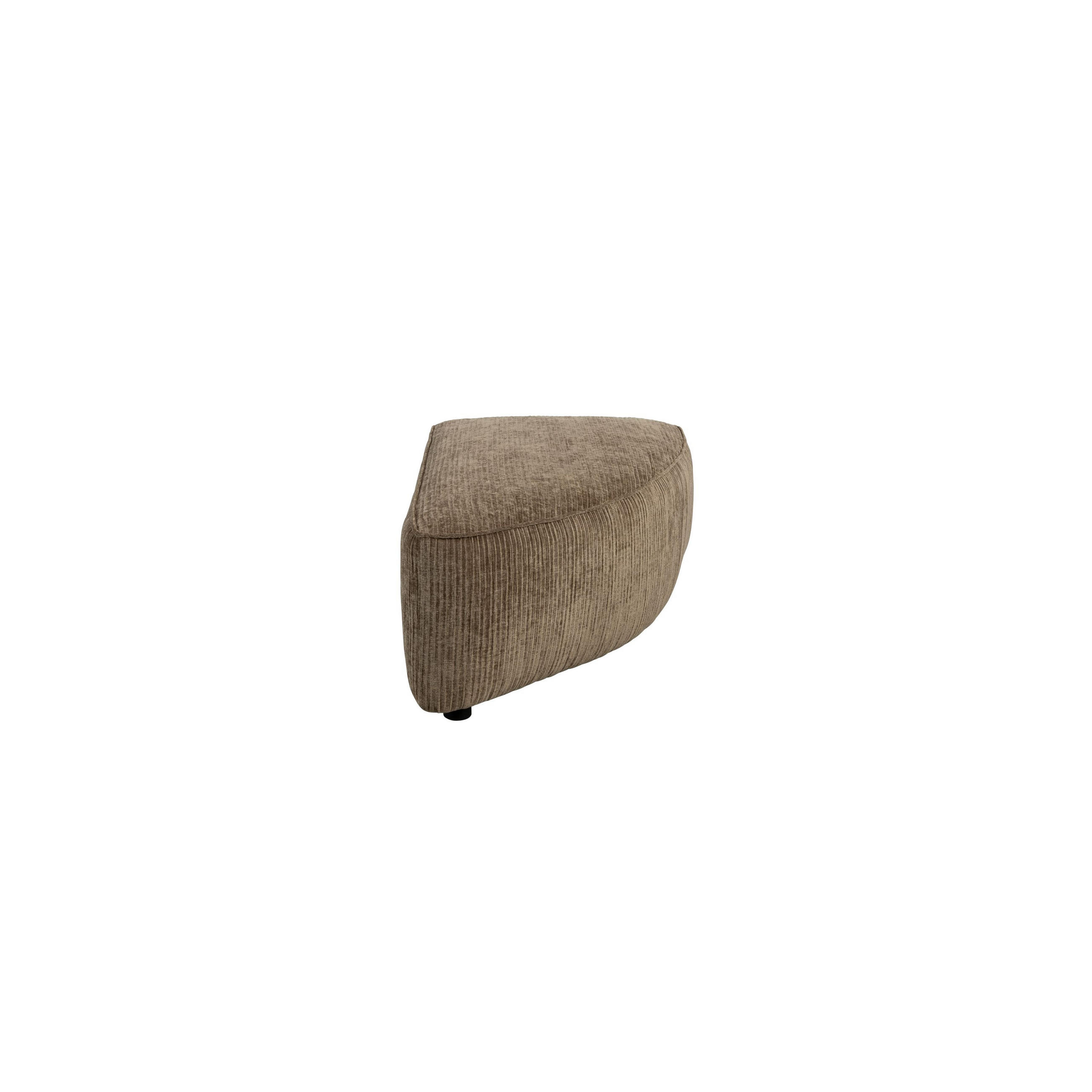 SOFA ELEMENT Hunter Rund Ecken Rechts Moss/ Grün - Braun/Grün, Textil (60/38/100cm) - Zuiver