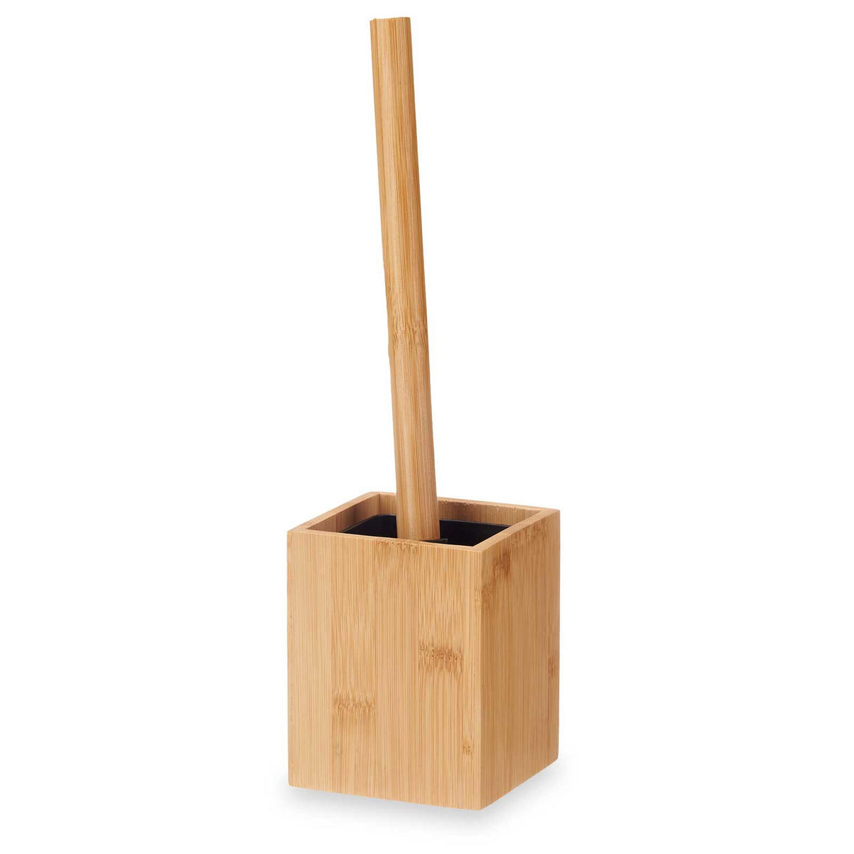 TOILETTENBÜRSTE Bambus 10/10/36 cm - Braun, Naturmaterialien (10/36/10cm) - Berilo