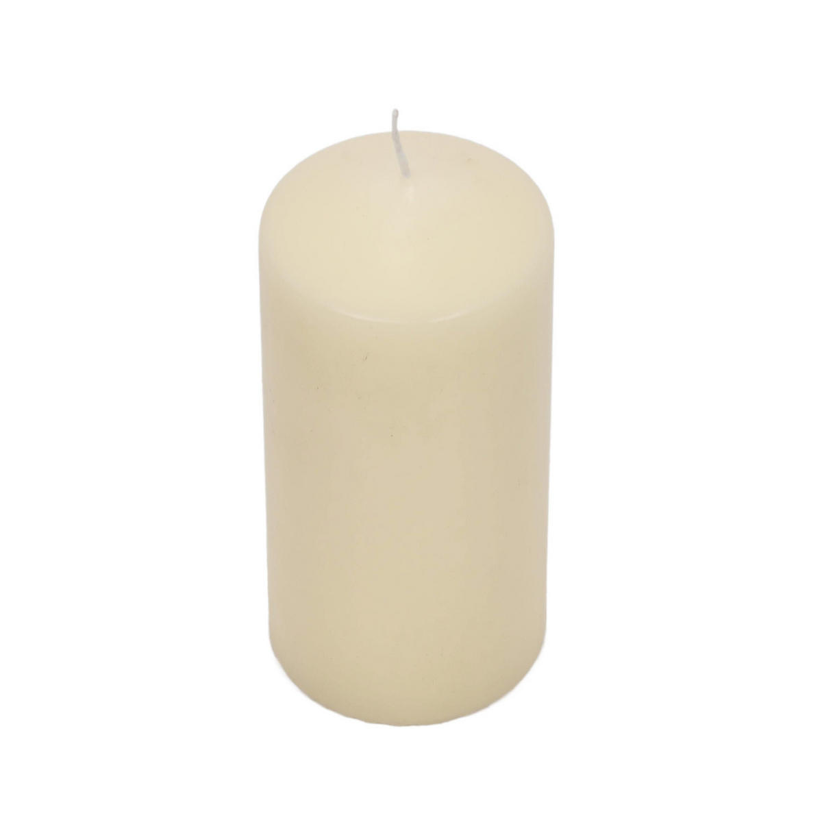 KERZE aus Paraffin 7/7/15 cm - Beige, Paraffin (7/15/7cm) - Home Styling Collection