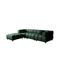 ECKSOFA L-Form Bolla, stoff Bluvel, Grün, Links - Grün, Holz (288/192cm) - Kaiser Möbel