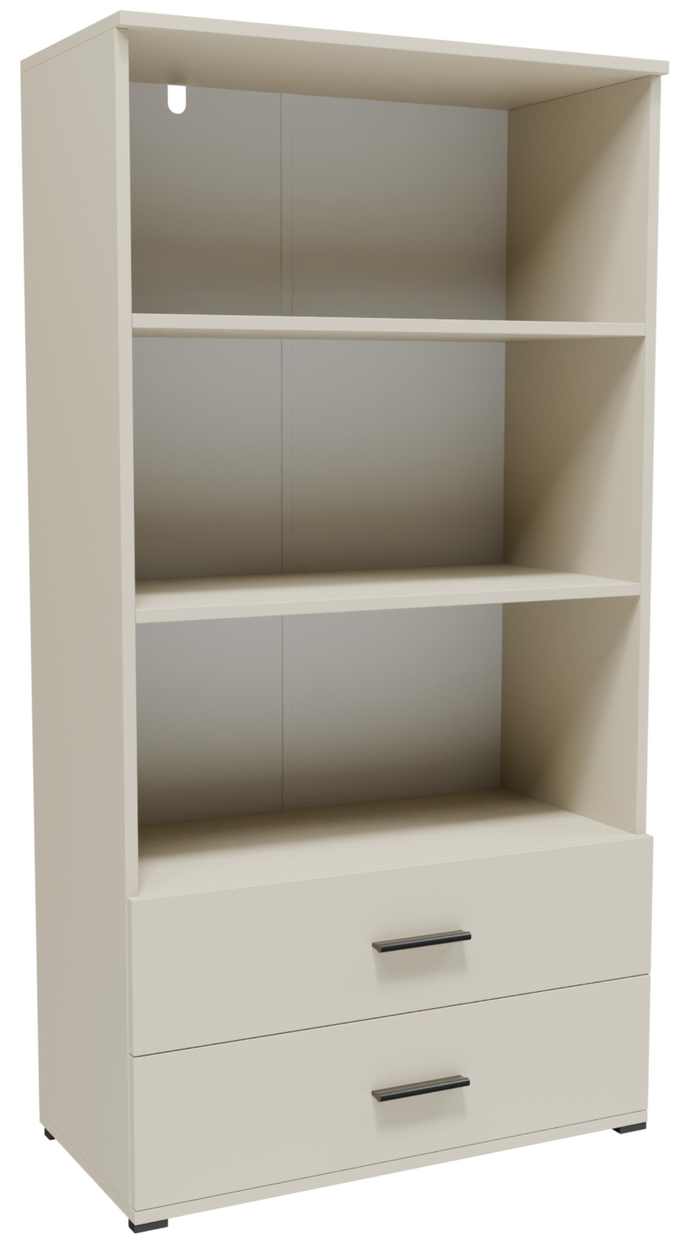 BÜCHERREGAL CR3-ST2 Kaschmir 69/34/130 cm - Kaschmir, Holzwerkstoff (69/130/34cm)