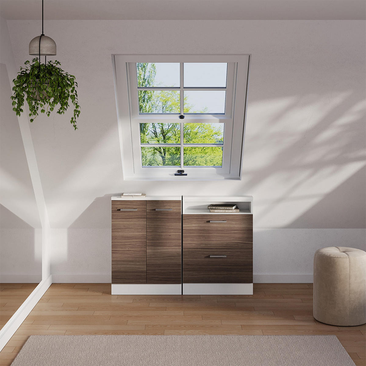 ŠIKMÁ SKŘÍŇ Rion Vzácná šedá/bílá - šedá/bílá, kompozitní dřevo (60/81.6/46cm) - Vicco