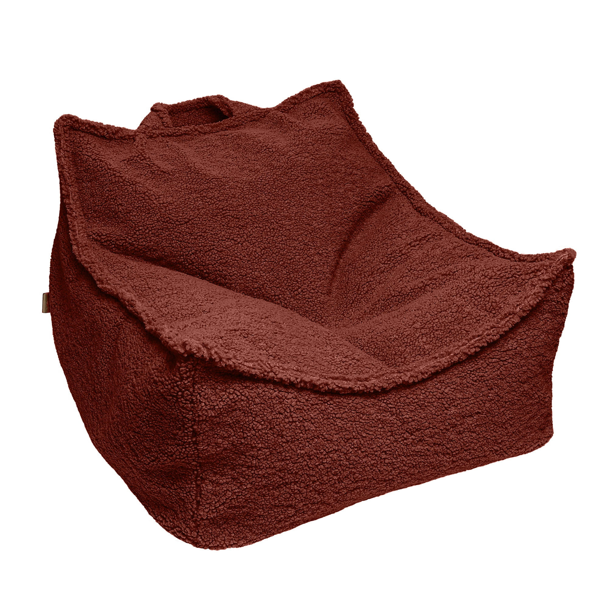 SITZSACK für Kinder, Eckig, Bearly, Dunkelbraun - Dunkelbraun, Textil (60/50/70cm) - MeowBaby