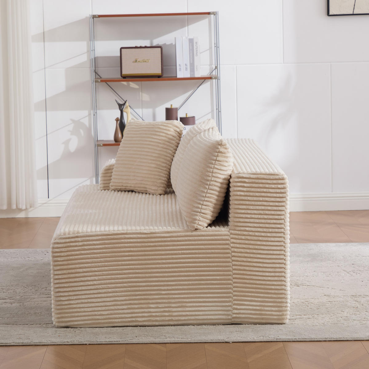 SOFAELEMENT 172/99/74.5 cm Beige Chenillestoff - Beige, Textil (99/74.5/172cm) - Oxeza
