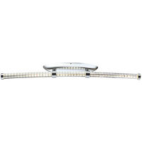 LED WANDLEUCHTE Candy Chrom Silber - Silberfarben, Metall (7/11/81.4cm) - Globo Lighting