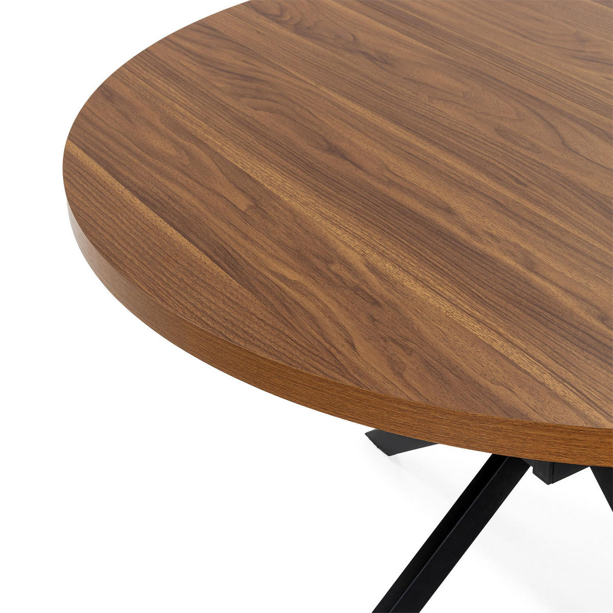 MASA DE MASA Murano aspect de nuc comun, 120-160 cm - culoare nucă, compozit lemnos (120/120/75cm) - VS Venta-stock