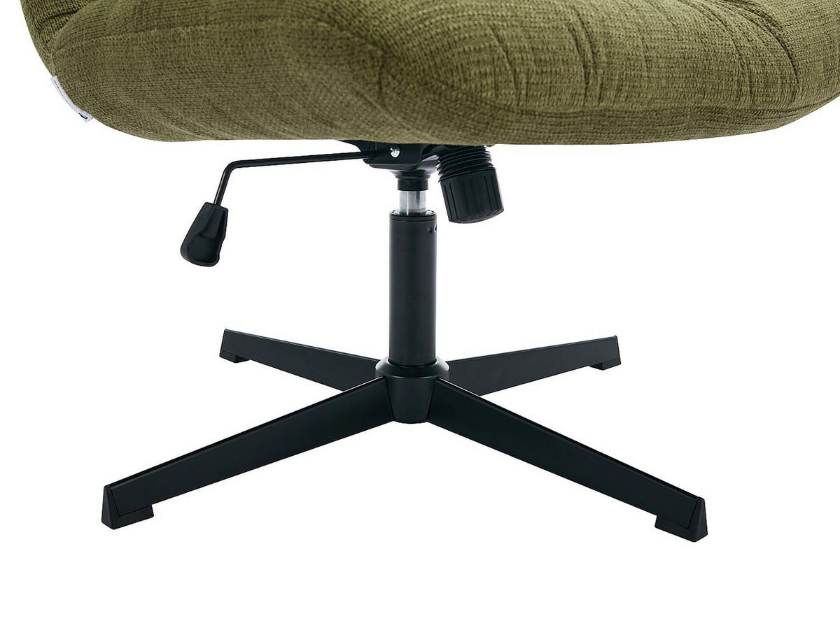 DREHSESSEL - melierter Stoff - Grün - SELENDO - Grün, Textil (77/104/68cm) - Vente-Unique