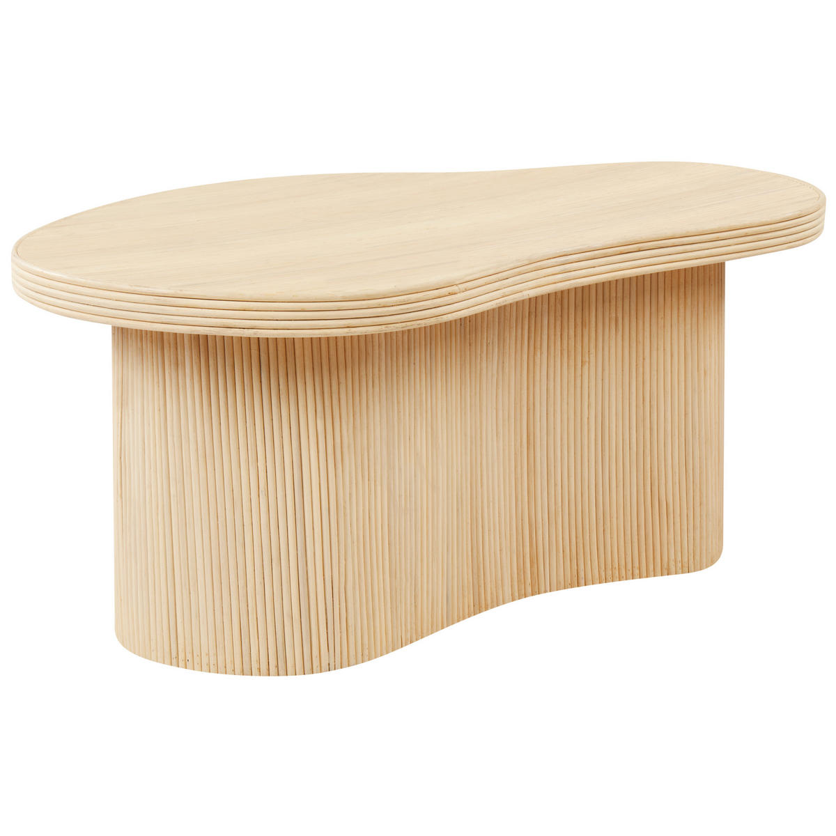 COUCHTISCH 2er Set Naturfarben Salanti - Naturfarben, Naturmaterialen (100/72/45cm) - Beliani