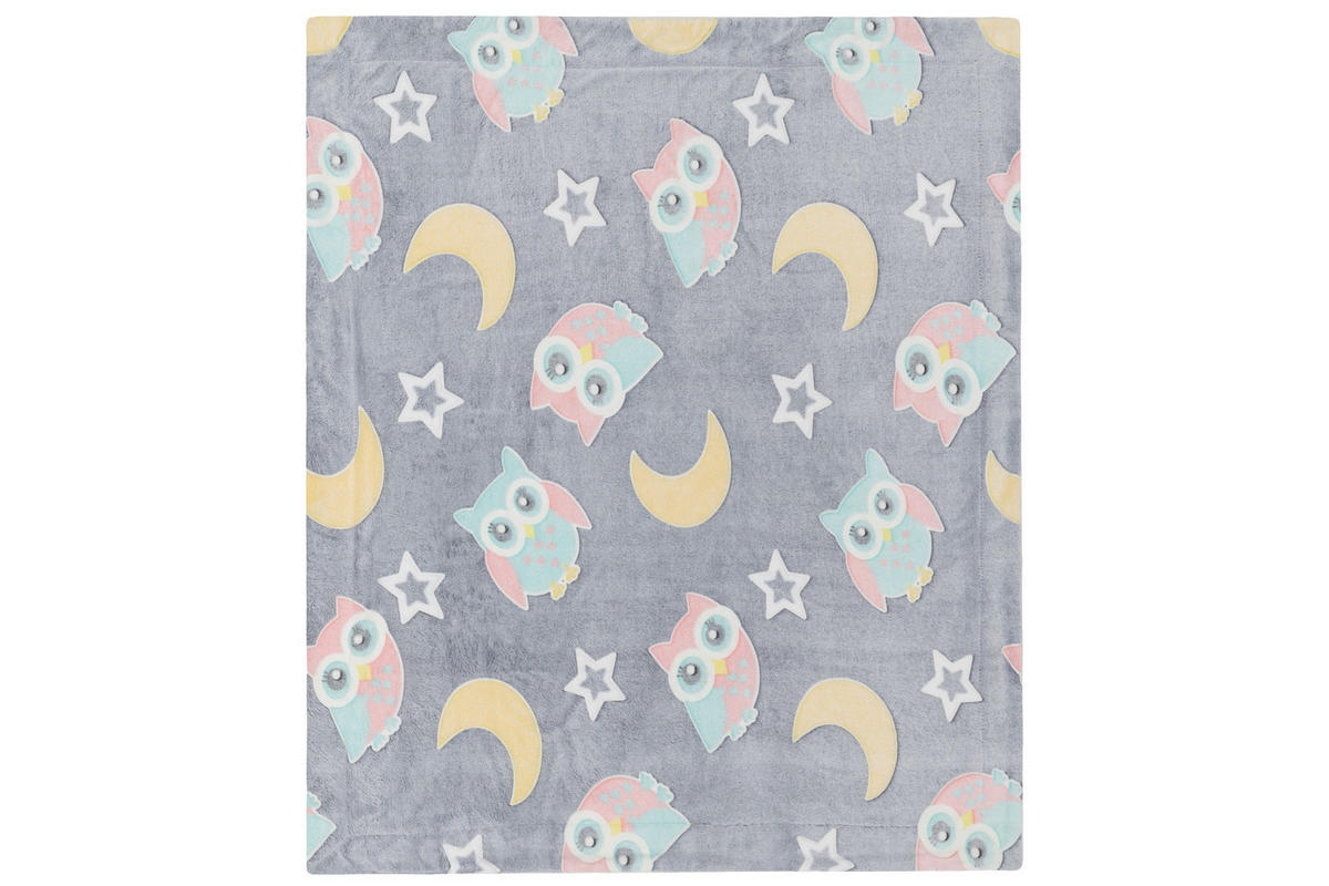 KINDERBETTDECKE Glow 125/150 cm - Multicolor, Textil (150/125cm)