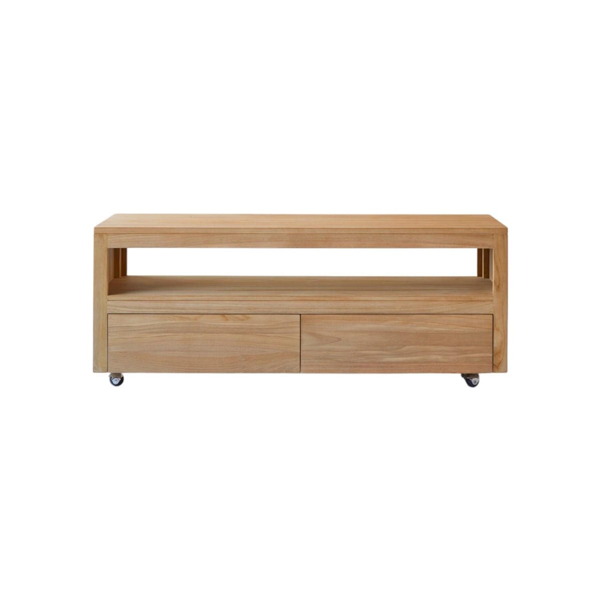 TV-SCHRANK Anoa Natur aus Teak - Naturfarben, Holz (140/55/45cm) - Tikamoon