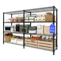 SCHWERLASTREGAL 4-stufig 150x150x35 cm Industrieregal - Schwarz, Metall (150/151/35cm) - Kaket