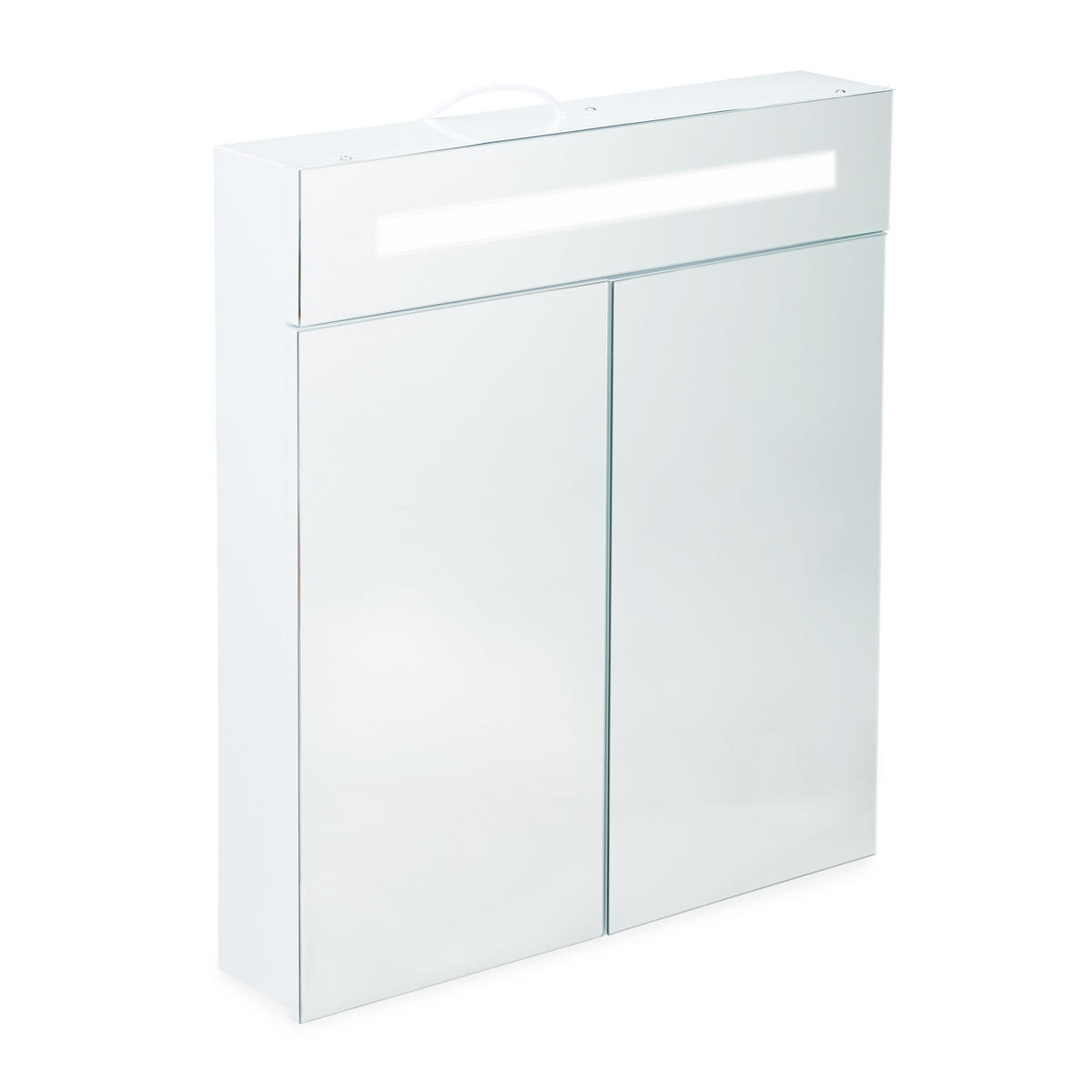 SPIEGELSCHRANK - Transparent, Glas/Metall (60/67/12cm) - Relaxdays