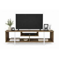 TV-ELEMENT Asal Oud-Eiche Weiss - Eichefarben/Weiß, Holzwerkstoff (119.4/40/35.2cm) - Decorotika