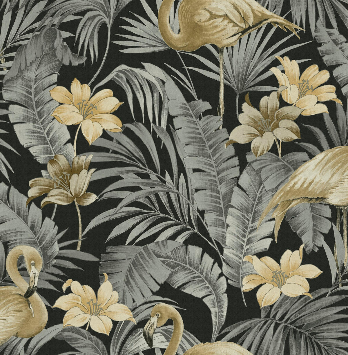 VLIESTAPETE Flamingo - Multicolor, Papier/Kunststoff (52/1000cm) - Superfresco Easy