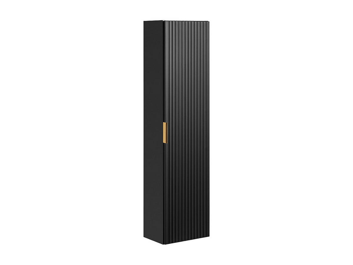 BADSCHRANK - 35 cm x 25 cm - Holz, Platte - Schwarz ZEVARA - Schwarz, Holz (35/140/25cm) - Vente-Unique