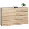 KOMMODE Sonoma Eiche 160x40x99 cm - Sonoma Eiche, Holzwerkstoff (160/99/40cm) - Akord