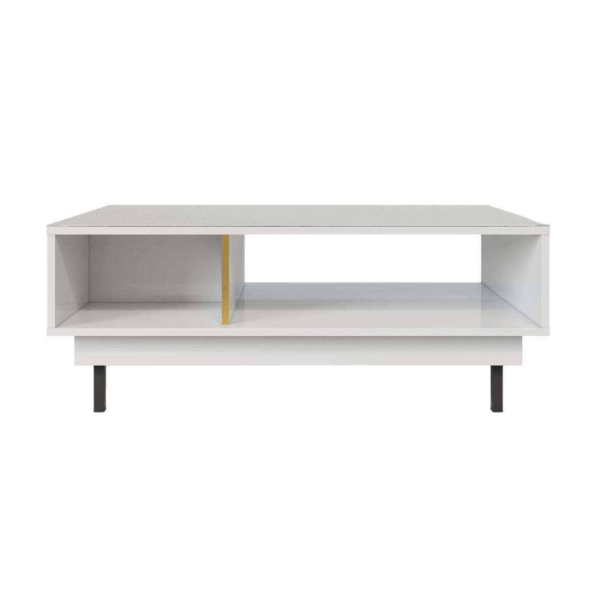 Dancan Couchtisch Weiß 115x45.5x69 cm