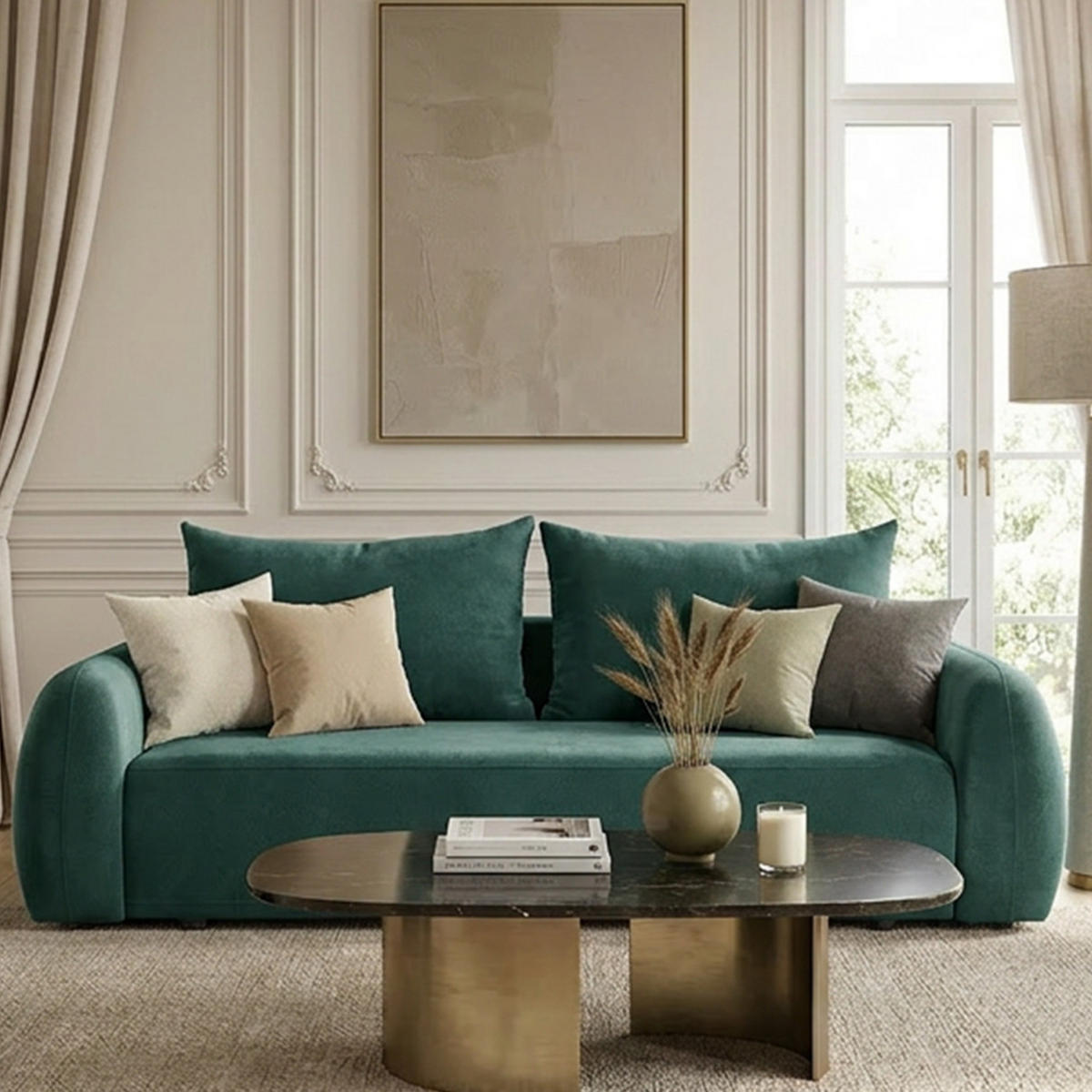 SOFA MUNDUK mit Schlaffunktion, Türkis - Türkis, Textil (250/98/100cm) - Fedve