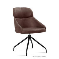 ESSZIMMERSTUHL drehbar (6er-Set) Dorian 52x82x63 Schwarz/Braun - Schwarz/Braun, Kunststoff (63/82/52cm) - 58aufmkessel