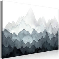 KUNSTDRUCK Schwarz-Weiß 90/60 cm - Schwarz, Textil (90/60cm) - KUNSTLOFT